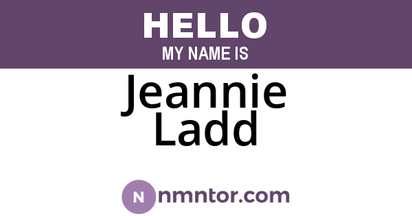 Jeannie Ladd