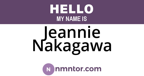 Jeannie Nakagawa