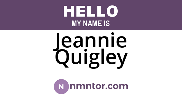 Jeannie Quigley