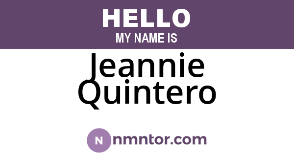 Jeannie Quintero