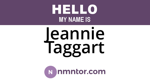 Jeannie Taggart