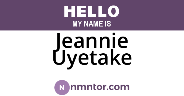 Jeannie Uyetake