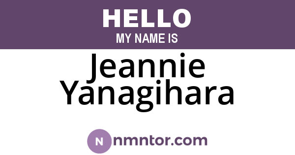 Jeannie Yanagihara