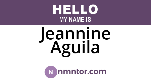 Jeannine Aguila
