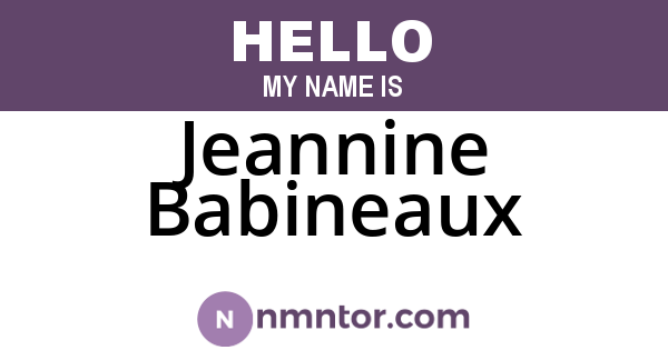Jeannine Babineaux