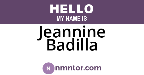 Jeannine Badilla
