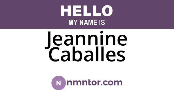 Jeannine Caballes