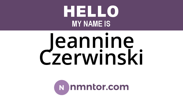 Jeannine Czerwinski