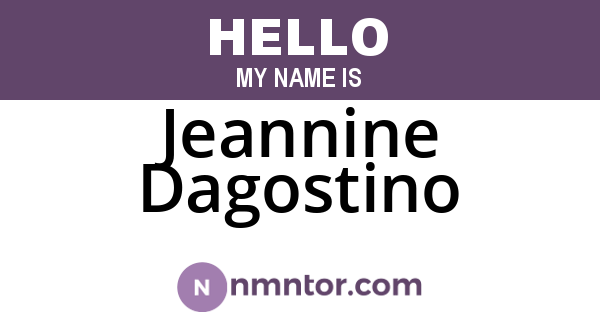 Jeannine Dagostino