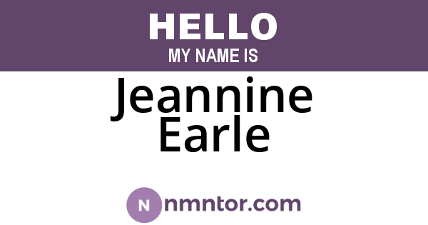 Jeannine Earle