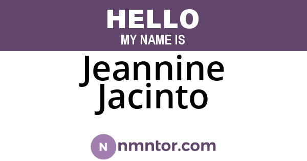 Jeannine Jacinto