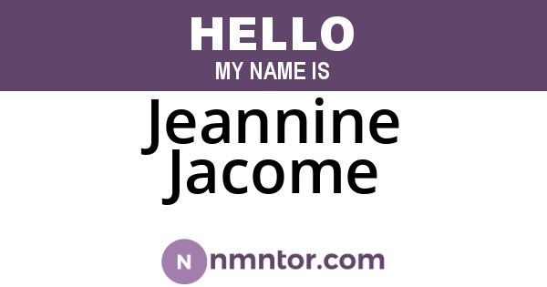 Jeannine Jacome
