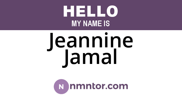Jeannine Jamal