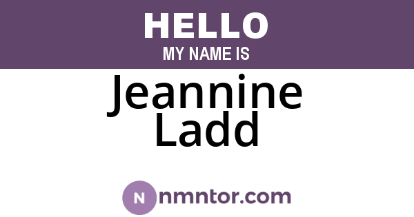 Jeannine Ladd