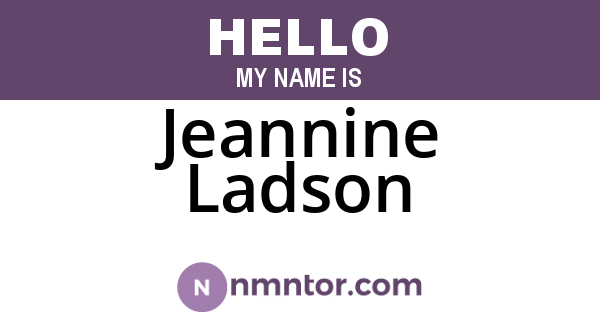 Jeannine Ladson