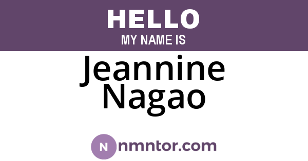 Jeannine Nagao