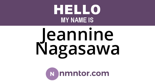 Jeannine Nagasawa