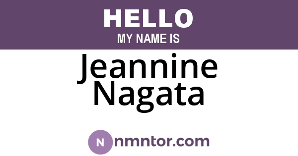 Jeannine Nagata
