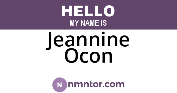 Jeannine Ocon