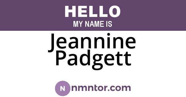 Jeannine Padgett