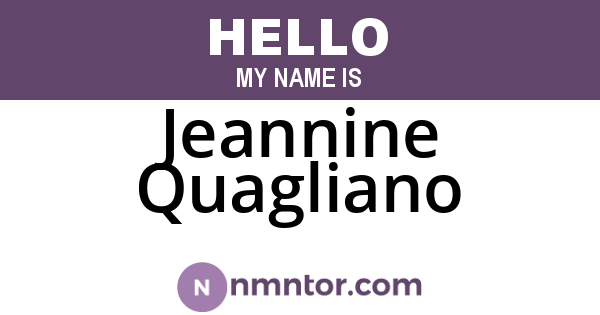 Jeannine Quagliano