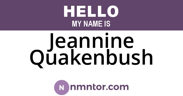Jeannine Quakenbush