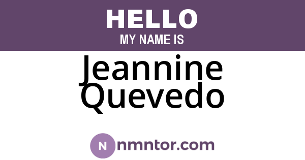 Jeannine Quevedo
