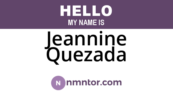 Jeannine Quezada