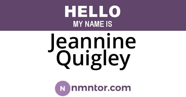 Jeannine Quigley