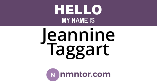 Jeannine Taggart