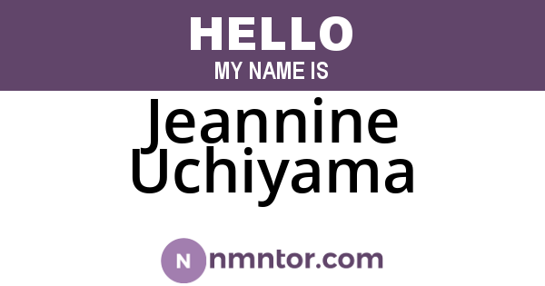 Jeannine Uchiyama
