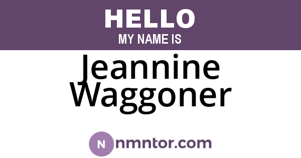 Jeannine Waggoner