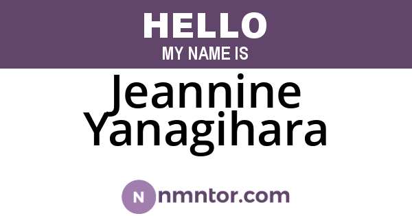 Jeannine Yanagihara