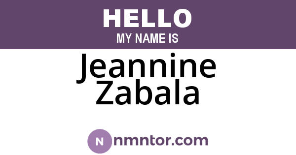 Jeannine Zabala