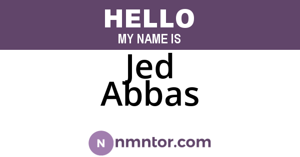 Jed Abbas
