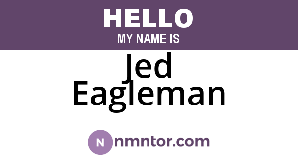 Jed Eagleman