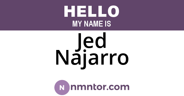 Jed Najarro