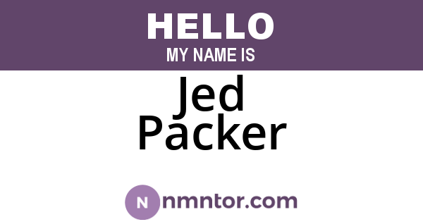 Jed Packer