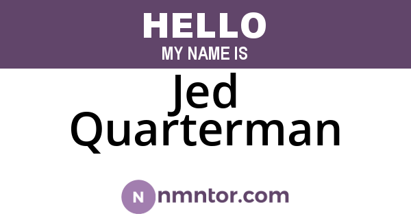 Jed Quarterman