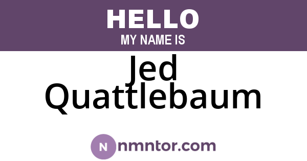 Jed Quattlebaum
