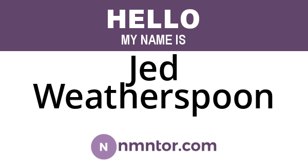 Jed Weatherspoon