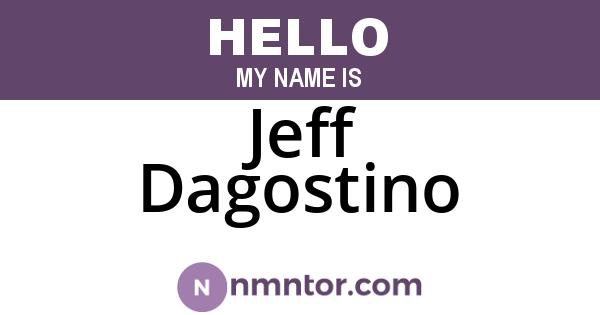 Jeff Dagostino