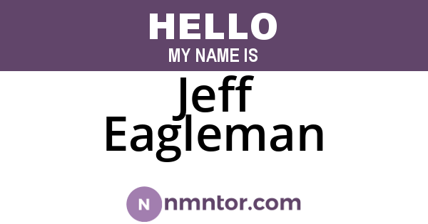 Jeff Eagleman