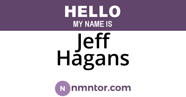Jeff Hagans