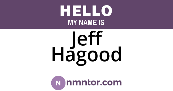 Jeff Hagood