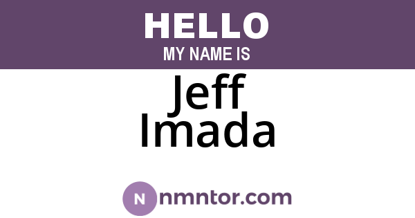 Jeff Imada
