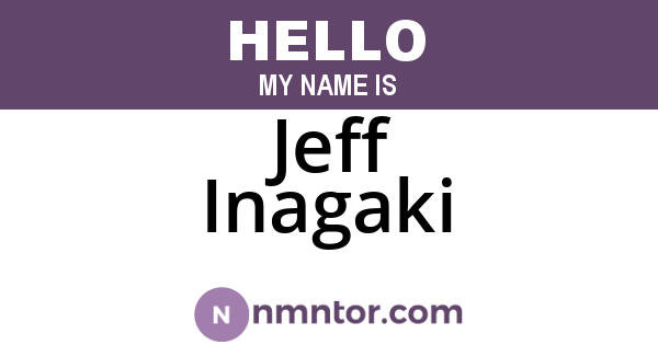 Jeff Inagaki