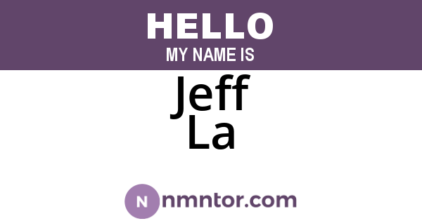 Jeff La