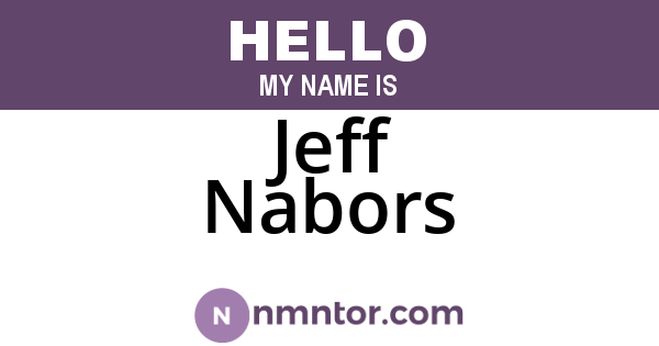 Jeff Nabors
