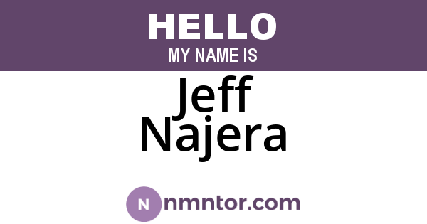 Jeff Najera